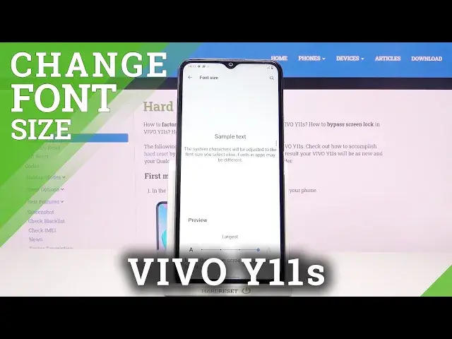 'Video thumbnail for How to Change Font Size in VIVO Y11s – Open Font Settings'