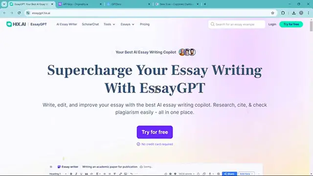 Video thumbnail for How to Write Undetectable AI Essays  Write, Edit, and Improve your Essay with EssayGPT