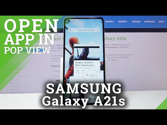 Video thumbnail for How to Use Pop View in SAMSUNG Galaxy A21s – Open Apps in Pop View
