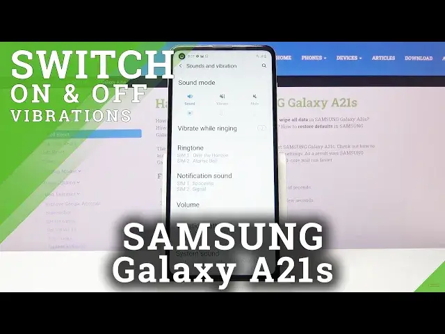 'Video thumbnail for How to Change Vibration Settings in SAMSUNG Galaxy A21s – Find Vibration Options'