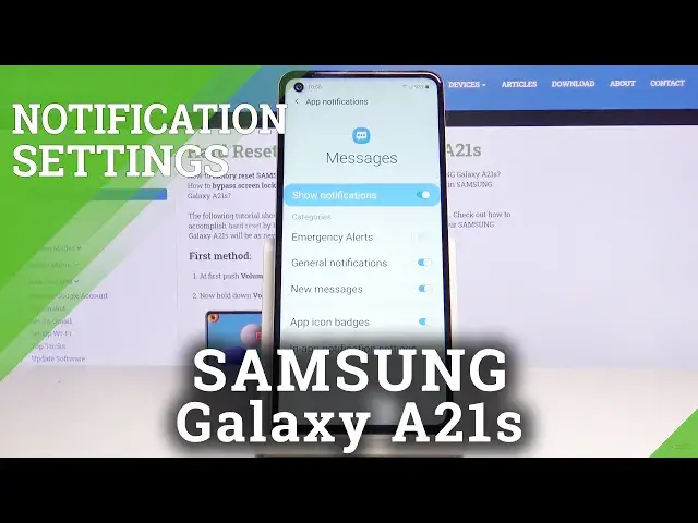 Video thumbnail for How to Set Up Messages Notifications in SAMSUNG Galaxy A21s – Manage Notifications
