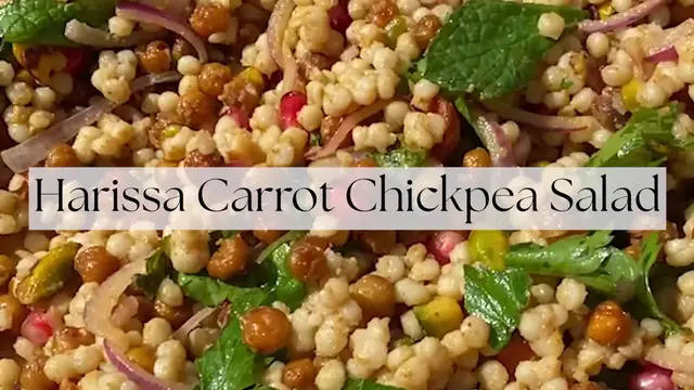 Video thumbnail for Harissa Carrot Chickpea Salad