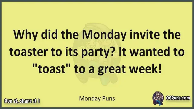 Video thumbnail for Monday - Jokes, Puns, Wordplays, and Laughter