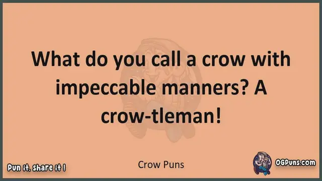 Video thumbnail for Crow - Jokes, Puns, Wordplays, and Laughter