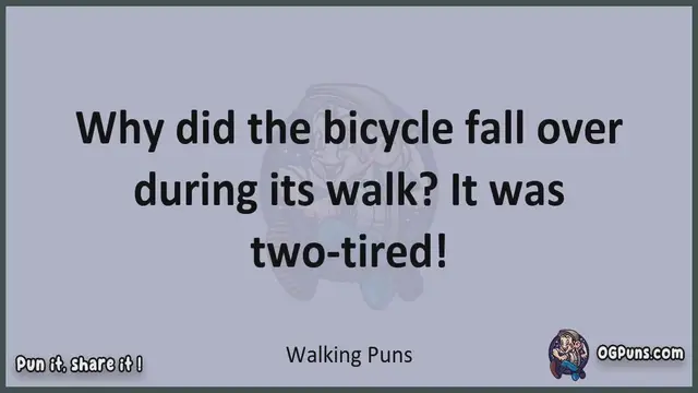 Video thumbnail for Walking - Jokes, Puns, Wordplays, and Laughter