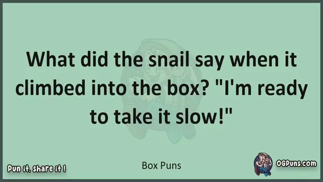 Video thumbnail for Box - Jokes, Puns, Wordplays, and Laughter