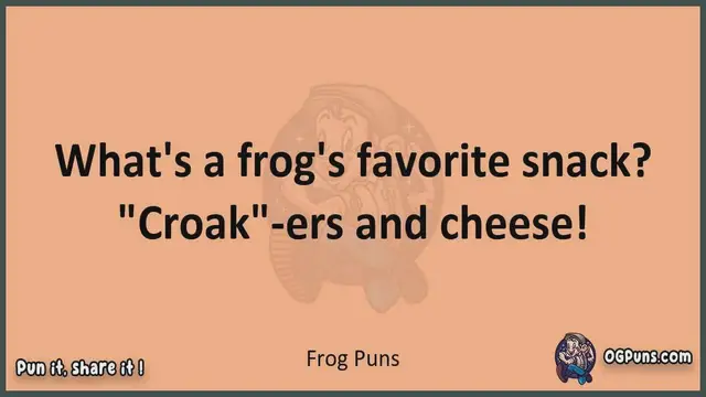Video thumbnail for Frog - Jokes, Puns, Wordplays, and Laughter