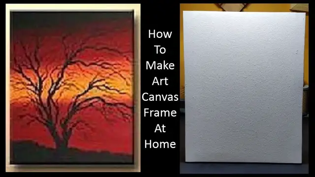 Video thumbnail for How to make art canvas frame at home | Diy art canvas frame