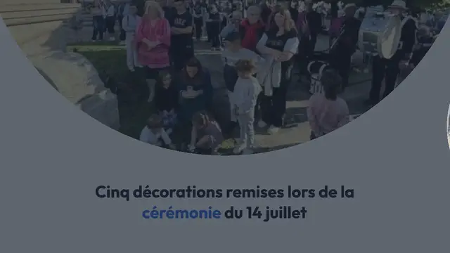 Video thumbnail for Guer. Cinq décorations remises lors de la cérémonie du 14 juillet