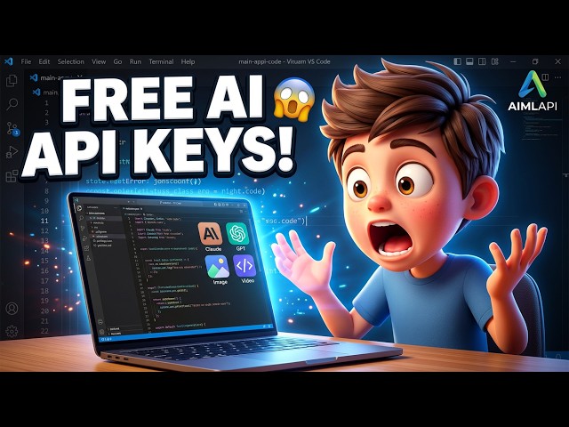 Video thumbnail for AIMLAPI FREE Credits?? 😱 Get API Key for Claude, GPT, Image, Video & Code Generation 2026 Guide