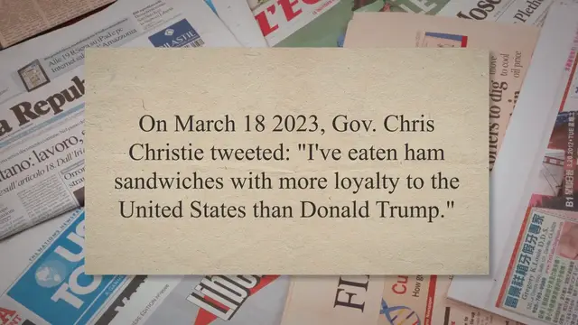 Video thumbnail for Chris Christie ‘Ham Sandwich’ Tweet