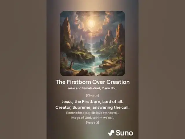 Video thumbnail for "Jesus: The Firstborn Over Creation - Christian Song