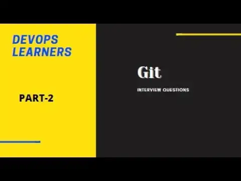 'Video thumbnail for Git Interview Question For DevOps Engineer Part 2'