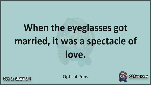 Video thumbnail for Optical - Jokes, Puns, Wordplays, and Laughter