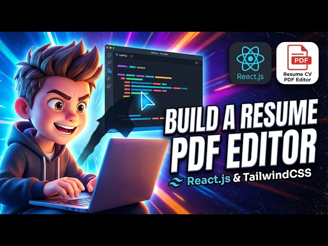 Video thumbnail for Build a React.js Job Resume & CV PDF Editor in Browser Using TailwindCSS in TypeScript