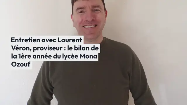 'Video thumbnail for Ploërmel. Entretien avec Laurent Véron, proviseur : le bilan de la 1ère année du lycée Mona Ozouf'