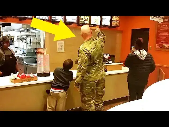 Video thumbnail for Soldier Goes To Order Taco Bell Meal, Stops Cold When He Hears 2 Boys Behind Him