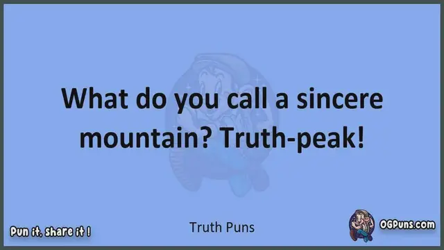 Video thumbnail for Truth - Jokes, Puns, Wordplays, and Laughter