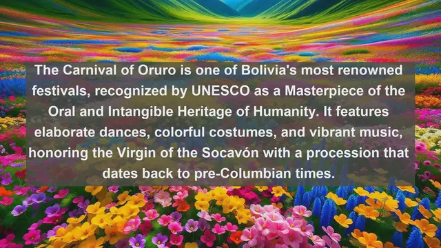 Video thumbnail for Experiencing Bolivia: Top 10 Must-Attend Festivals in the Heart of South America