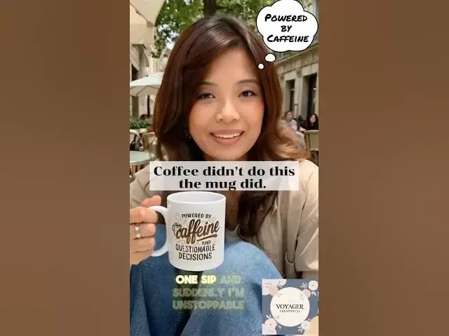 Video thumbnail for Coffee didn’t do this… the mug did.  #CoffeeLovers #FunnyMug #CaffeineMood