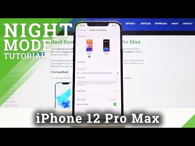 'Video thumbnail for How to Enable Night Mode on iPhone 12 Pro Max – Activate Night Mode'