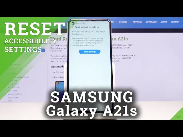 'Video thumbnail for How to Reset Accessibility Settings in Samsung Galaxy A21s - Accessibility menu'