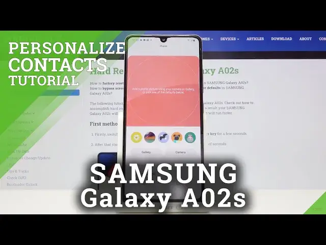 'Video thumbnail for How to Add Photo to Contact in SAMSUNG Galaxy A02s – Personalize Contacts'