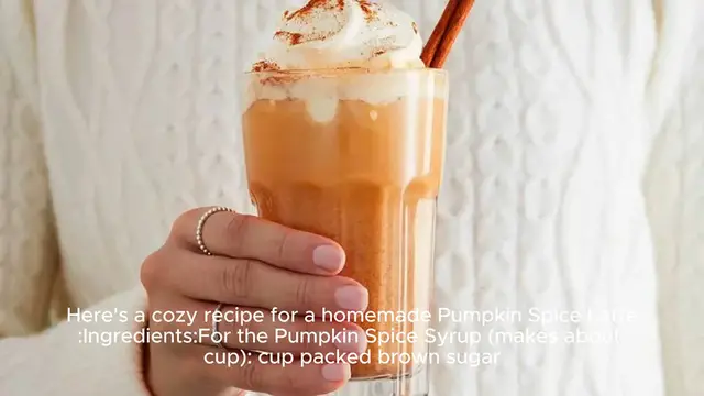 Video thumbnail for Pumpkin spice latte recipe