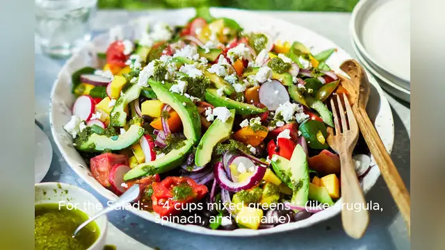 Video thumbnail for summer salad recipe