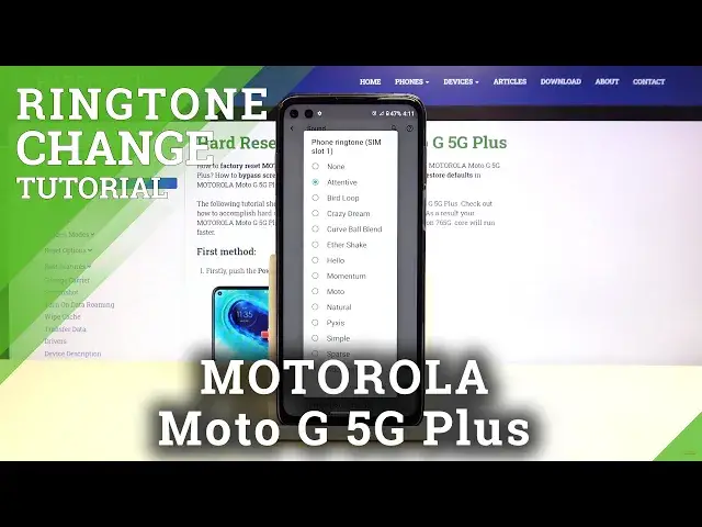 'Video thumbnail for How to Change Ringtone in MOTOROLA Moto G 5G Plus – Find Ringtone List'