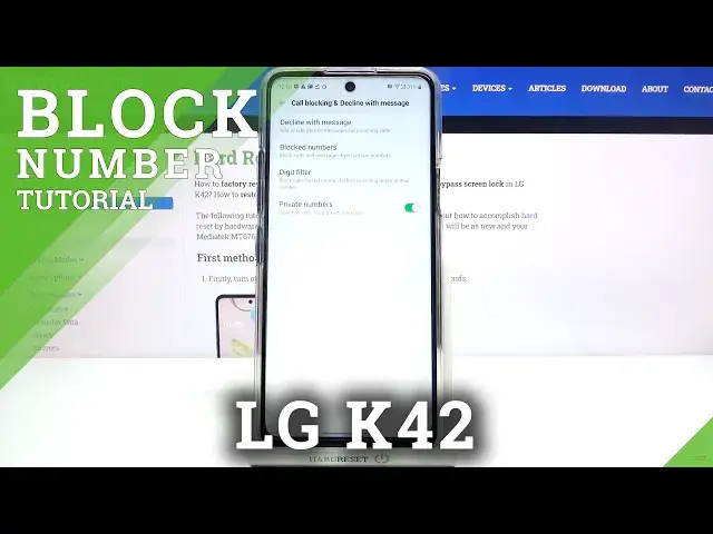'Video thumbnail for How to Block Number in LG K42 – Create Blacklist / Block Calls and Messages'
