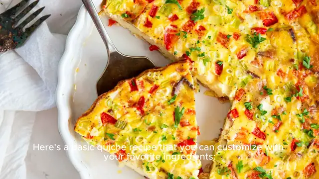 Video thumbnail for Quiche recipe