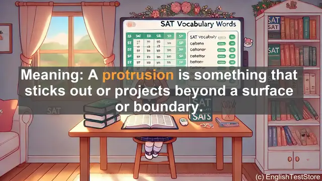 Video thumbnail for 5000 Must Know SAT Vocabulary - What is a Protrusion? Boosting Your SAT Vocabulary