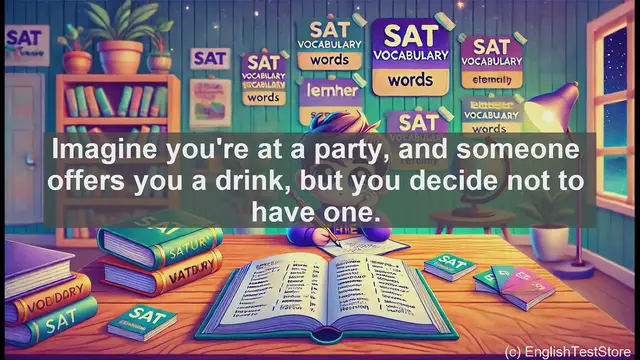 Video thumbnail for 5000 Must Know SAT Vocabulary - Understanding 'Abstain': SAT Vocabulary Essentials