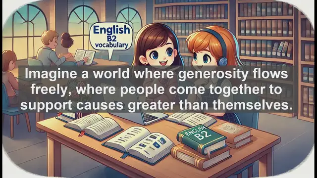 Video thumbnail for 1500 Must Know CEFR B2 Vocabulary - Donation: The Power of Giving and Its Impact on Society