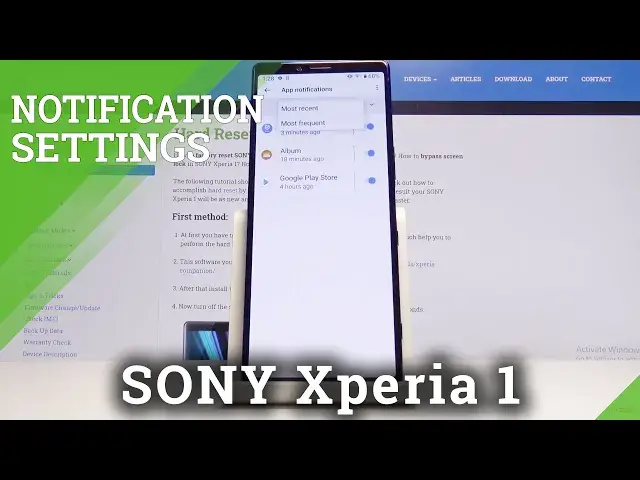 Video thumbnail for How to Enter Notification Settings in SONY Xperia 1 – Notification Options