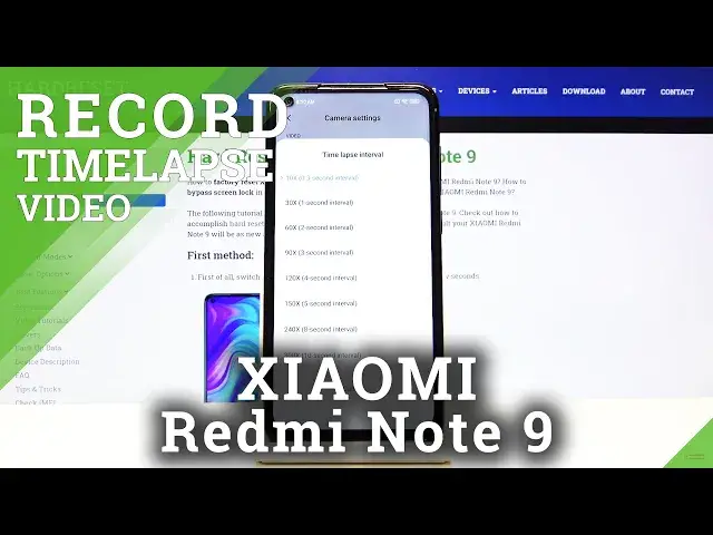 'Video thumbnail for XIAOMI Redmi Note 9  Change Speed of TimeLapse'