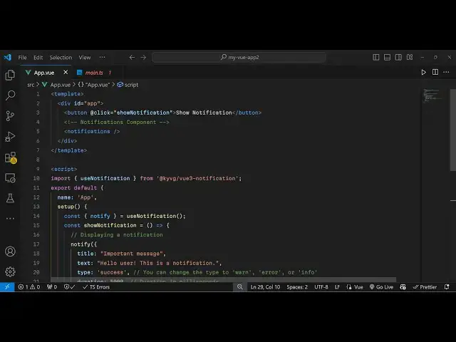 Video thumbnail for Vue.js 3 vue3-notification Tutorial to Show Toast & Notification Alert Messages in Browser Using TS