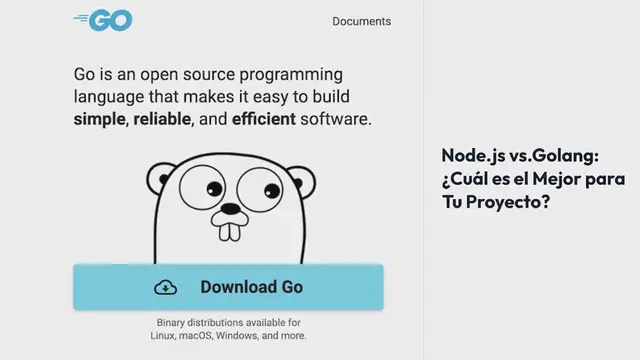 Video thumbnail for Node.js vs. Golang: ¿Cuál es el Mejor para Tu Proyecto?