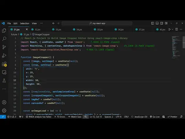 Video thumbnail for React.js Project to Build Image Cropper Editor Using react-image-crop Library