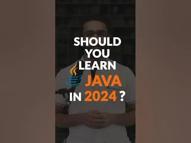 Video thumbnail for Should you learn JAVA in 2024? #shorts #java