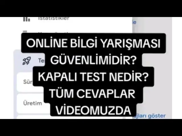 Video thumbnail for Online Bilgi Yarışması Güvenlimidir? Play Store Kapalı Test Nedir? #onlinebilgiyarışması