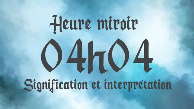 Video thumbnail for 🔮 HEURE MIROIR 04h04 - Signification et Interprétation angélique