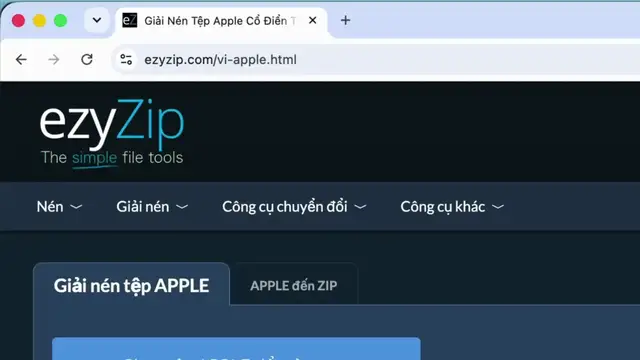 Video thumbnail for Cách Giải Nén Tệp Apple Cổ Điển Trực Tuyến Miễn Phí | Không Cần Cài Đặt Phần Mềm