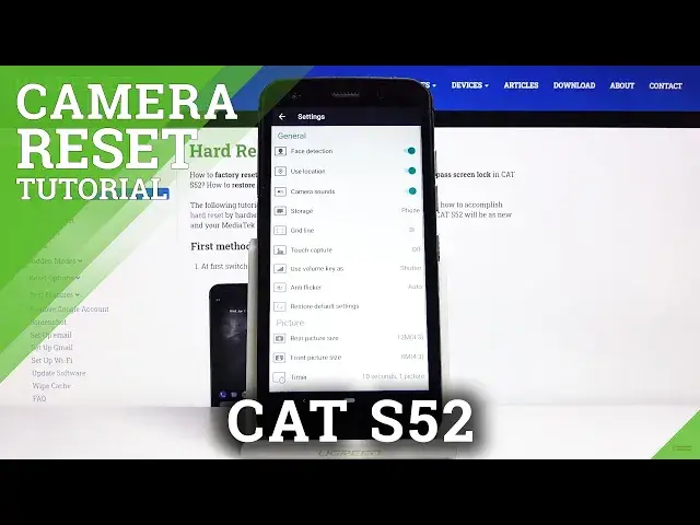'Video thumbnail for How to Reset Camera in CAT S52 - Restore Default Values'