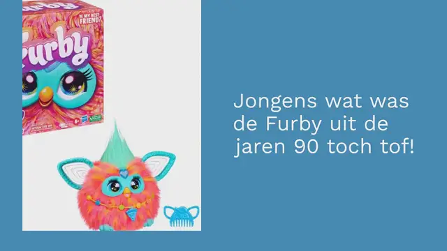 Video thumbnail for Furby, een iconisch jaren 90 karakter helemaal terug in nu