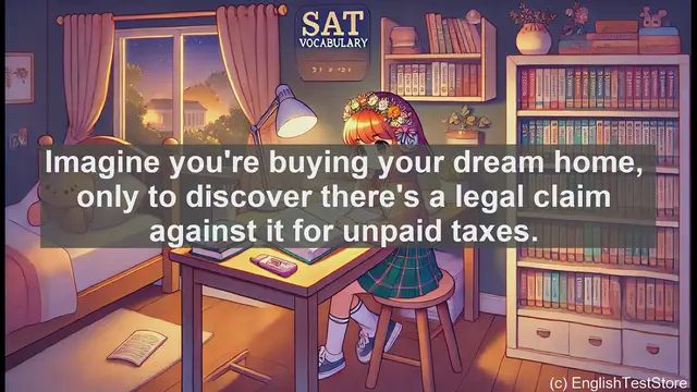 Video thumbnail for 5000 Must Know SAT Vocabulary - Lien: The Legal Claim on Property You Need to Know