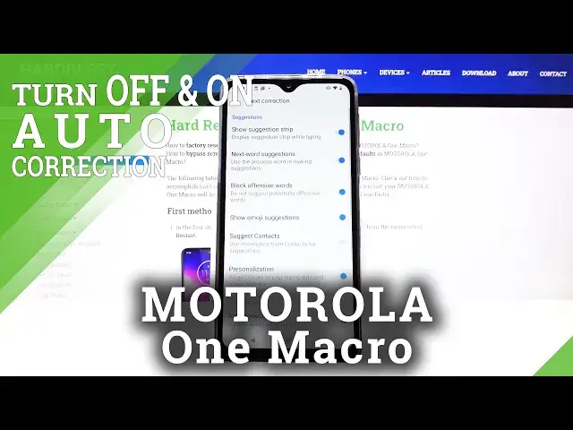 Video thumbnail for How to Change Text Correction Options in MOTOROLA One Macro – Turn On Autocorrection