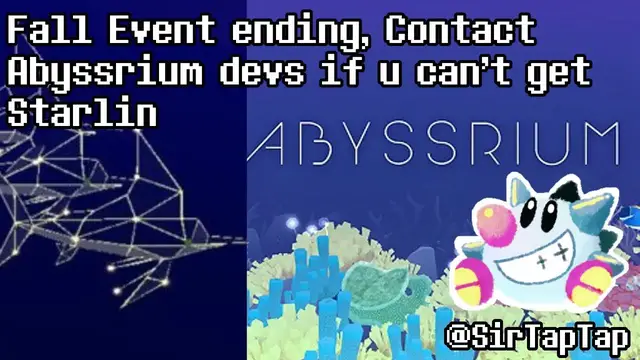 Video thumbnail for Tap Tap Fish - AbyssRium: Fall event ending! Contact devs if you can't get starlin!