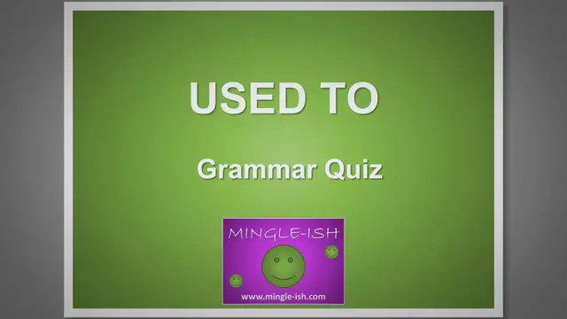 Video thumbnail for Used To Grammar Quiz - Fill in the Blanks Challenge #1
